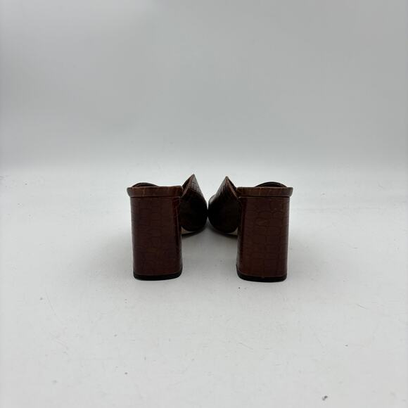 Alohas Frenchie Alli Brown Mules Heels Women's 36 US 6 - Picture 4 of 12